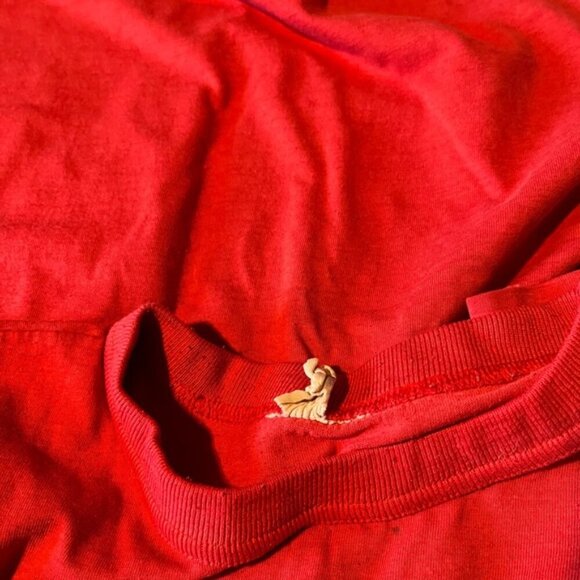 Vintage Calgary Stampeders 1992 Large Red CFL West T Shirt - Picture 3 of 4